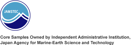 Core Samples Owned by Independent Administrative Institution, Japan Agency for Marine-Earth Science and Technology